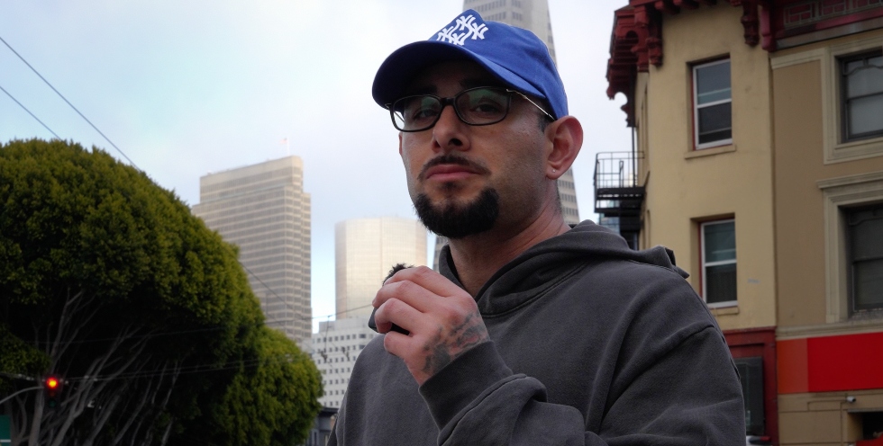 Miguel Cerda Jr. in downtown San Francisco